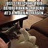 stretching